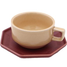 Dalsogum 撞色咖啡杯組, 桃色 + 紅色, 1套