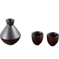 月鹽 半德利情侶套組 葡萄酒, 酒瓶 + 酒杯 2入, 1套