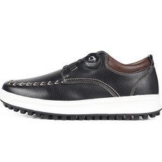 nextq 男士無釘皮革手工高爾夫球鞋 NQ181