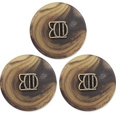 Button King 東大門鈕扣王 J-La 鈕扣 21mm, 棕色 G, 3個