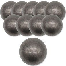 ButtonKing 半圓形鈕扣 18mm, 霧面黑鎳, 10個