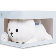 阿波羅海洋迷你狗狗身體抱枕, 白色, 14cm