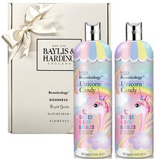 BaylisnHarding 獨角獸糖果沐浴乳 500ml禮盒組, 2個