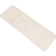 Minsliving 柔軟記憶棉廚房腳踏墊, 象牙白