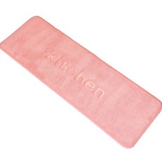 민스리빙 소프트 메모리폼 주방 발매트, 연핑크, 1개