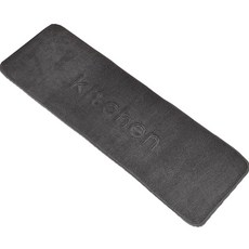 Minsliving 柔軟記憶棉廚房腳踏墊, 深灰色