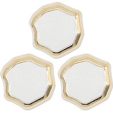 ButtonKing Moazel Epoxy 鈕扣 20mm, 白色G, 3個