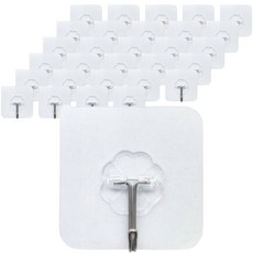 joyparty 氣球裝飾用固定黏貼掛鉤 20入, 2個, 透明