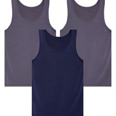 TERAWOOD 男款涼感涼爽背心 3件組