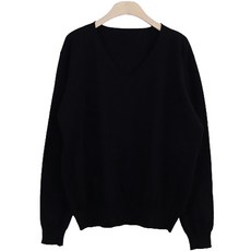 라라온 여성용 비스코스 루즈핏 V넥 니트 RN123