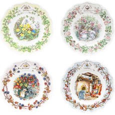 Aynsley Brambly Hedge 盤子4件組, 混色, 1套