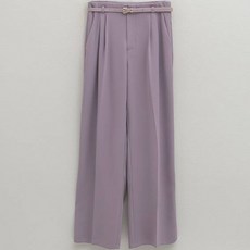 아틀리에나인 여성용 클래식 와이드 팬츠 + 벨트 세트 R-PT-5250