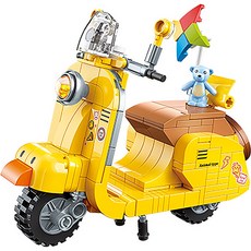 JAKi 佳奇 相容積木, 小熊滑板車(JK8309), 1個