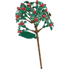 자키 호환블럭, 팥꽃(JK2637), 1개