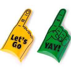 indi.k 彎月盒 Let's Go Finger + Yay Finger 套組, 18套, 混色