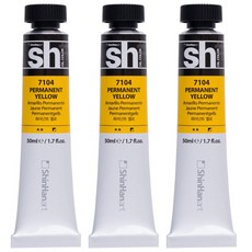 신한화구에스에이치 유화 퍼머넌트 옐로, 50ml, 3색