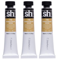 신한화구 sh 유화 튜브 물감 모노크롬 웜 3개, 50ml, 1색