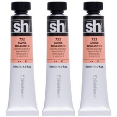 신한화구 sh 유화 Tube 물감 쟌 브릴리언트 3, 50ml, 3색