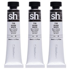 신한화구 sh 유화 튜브 물감 실버 화이트 3개, 50ml, 1색