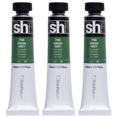 신한화구 sh 유화 튜브 물감 그린 그레이 3개, 50ml, 1색