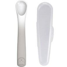 Dailylike Bong Bong 感溫離乳食湯匙 2階段, 1個, 03 可可