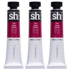 신한화구 sh 유화 튜브 물감 로즈 바이올렛 3개, 50ml, 1색