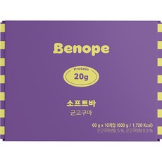 BENOPE 軟蛋白棒 烤地瓜口味 10條入, 600g, 1個