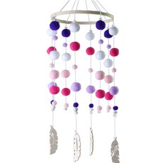 Futro Lab 室內裝飾 鈴鐺聲響風鈴, 紫色