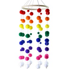 Futro Lab 室內裝飾 鈴鐺聲響風鈴, 彩虹色