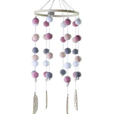 Futro Lab 室內裝飾 鈴鐺聲響風鈴, 玫瑰紫色