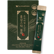 Prum wellness 優質Black系列6年根紅蔘飲隨身包, 300g, 1個
