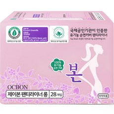 유기농본 제이본 팬티라이너, 롱, 28개입, 1개
