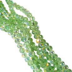 Allode 鏡面球彩色串珠 8mm, 淺綠色, 69個