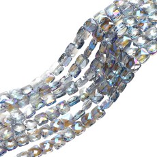 알로데 사각 빛깔 DIY 액세서리 비즈 8mm, 06 골드스카이, 80개