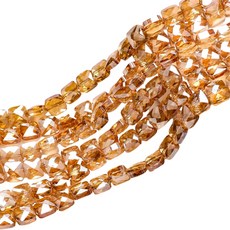 알로데 사각 빛깔 DIY 액세서리 비즈 8mm, 10 카라멜, 80개