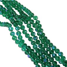 Allode 鏡面球彩色串珠 8mm, 深綠色, 69個