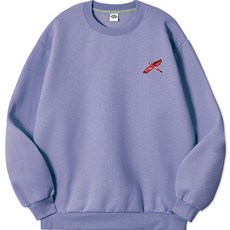 벤힛 앵무새 자수 코튼 스웨트셔츠 빅사이즈 맨투맨