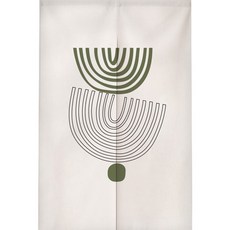 Funny Seller 北歐風格廚房臥室遮蔽簾, 21 半圓