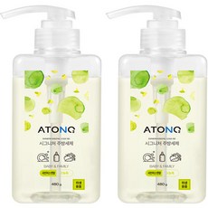 ATONO2 經典奶瓶廚房洗潔精 麝香葡萄香, 480g, 2個