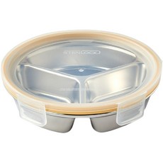 STENLOCK 史丹利 圓形3格堅固密封盒 黃色, 600ml, 1個