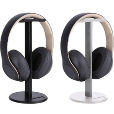 모나코올리브 소프트 헤드셋 거치대 2종 세트, 화이트, 블랙