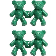 MONACO OLIVE Bear Hook 縮腰扣環 鈕扣, 2個, 綠色