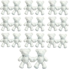 MONACO OLIVE Bear Hook 縮腰扣環 鈕扣, 10個, 白色