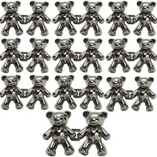 MONACO OLIVE Bear Hook 縮腰扣環 鈕扣, 10個, 鈦色