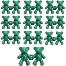 MONACO OLIVE Bear Hook 縮腰扣環 鈕扣, 10個, 綠色