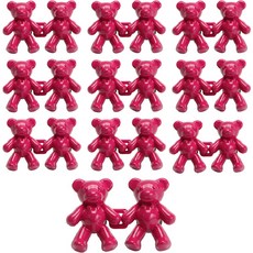 MONACO OLIVE Bear Hook 縮腰扣環 鈕扣, 10個, 櫻桃粉