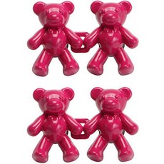 MONACO OLIVE Bear Hook 縮腰扣環 鈕扣, 2個, 櫻桃粉