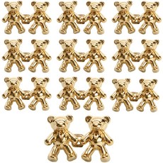 MONACO OLIVE Bear Hook 縮腰扣環 鈕扣, 10個, 金色