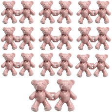 MONACO OLIVE Bear Hook 縮腰扣環 鈕扣, 10個, 個性粉