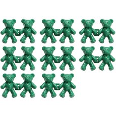 MONACO OLIVE Bear Hook 縮腰扣環 鈕扣, 8個, 綠色